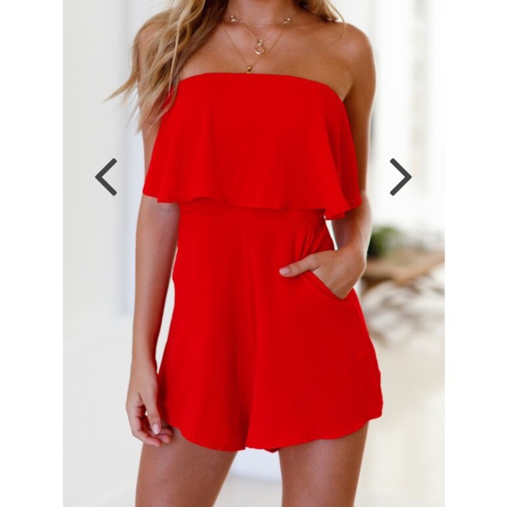 Red romper